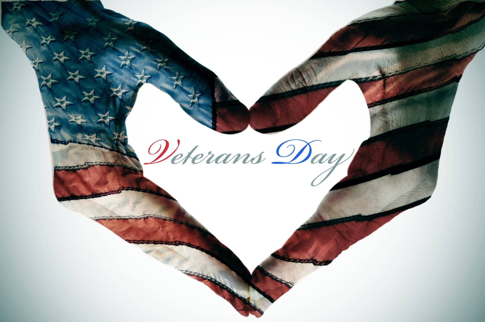 Veterans Day American Heart Background