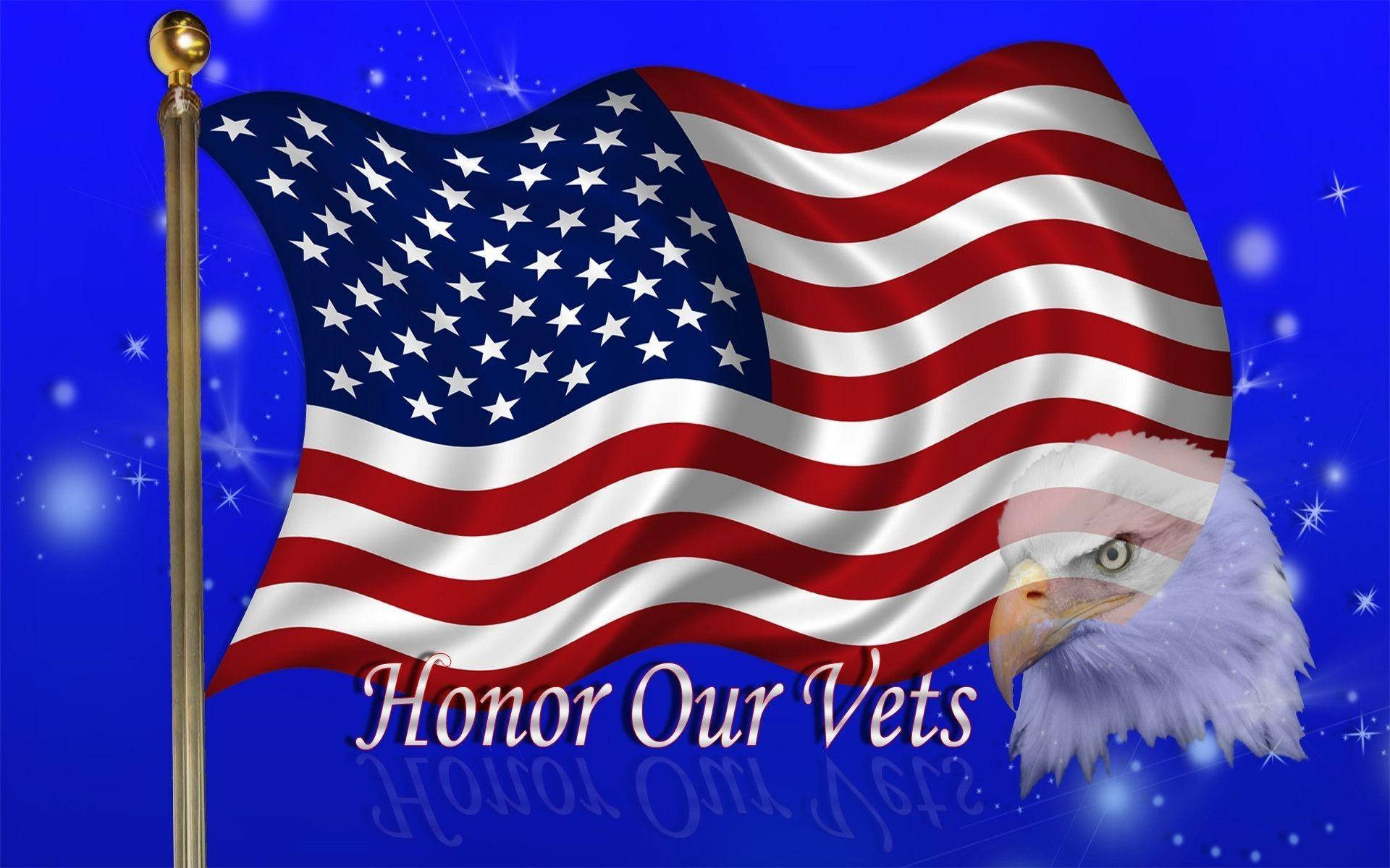 Veterans Day Eagle Background