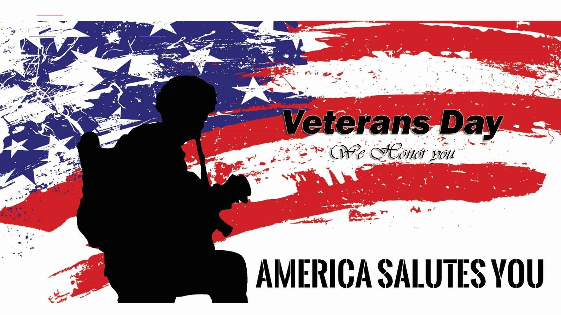 Veterans Day Honor And Salute Background