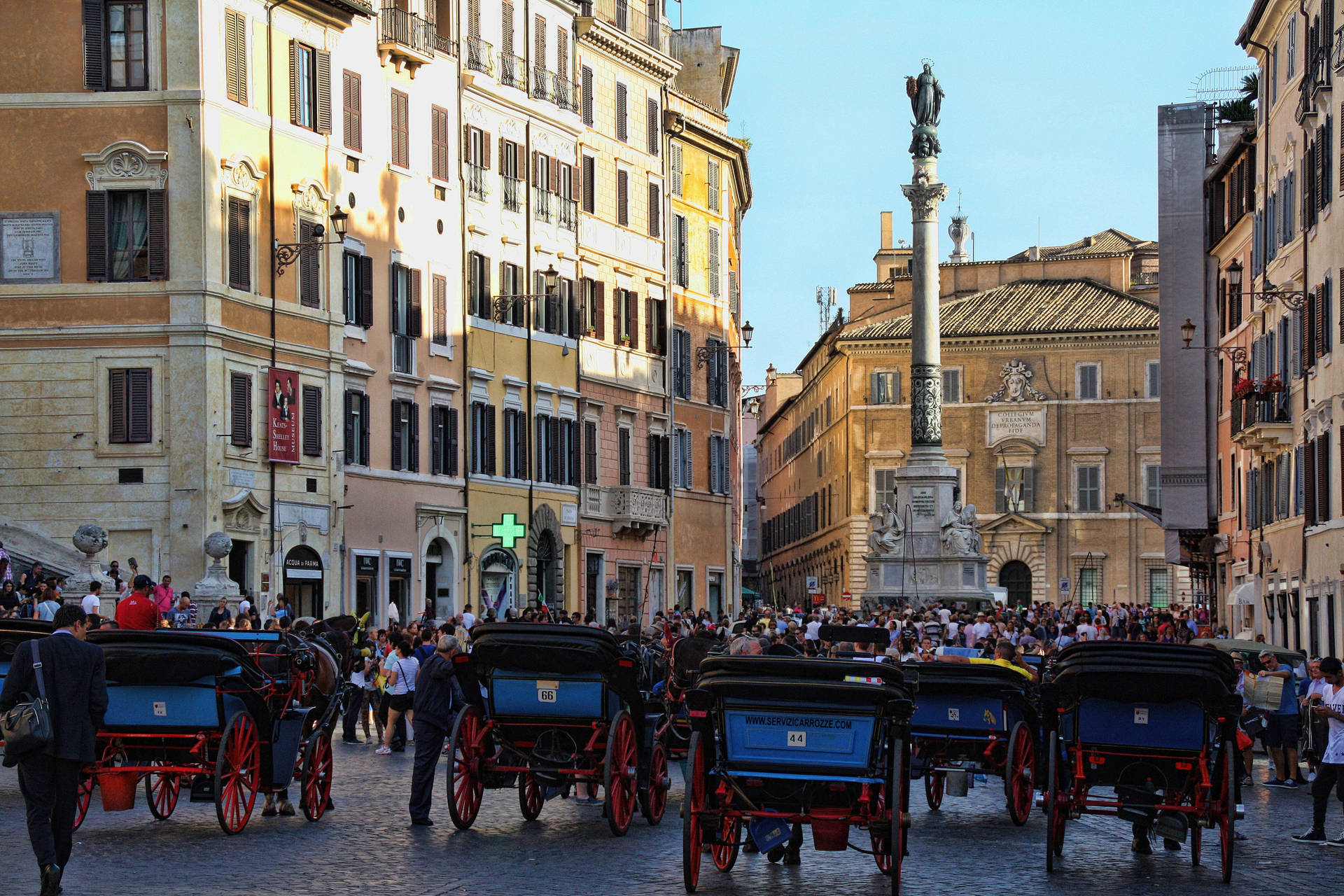 Via Condetti Rome Background