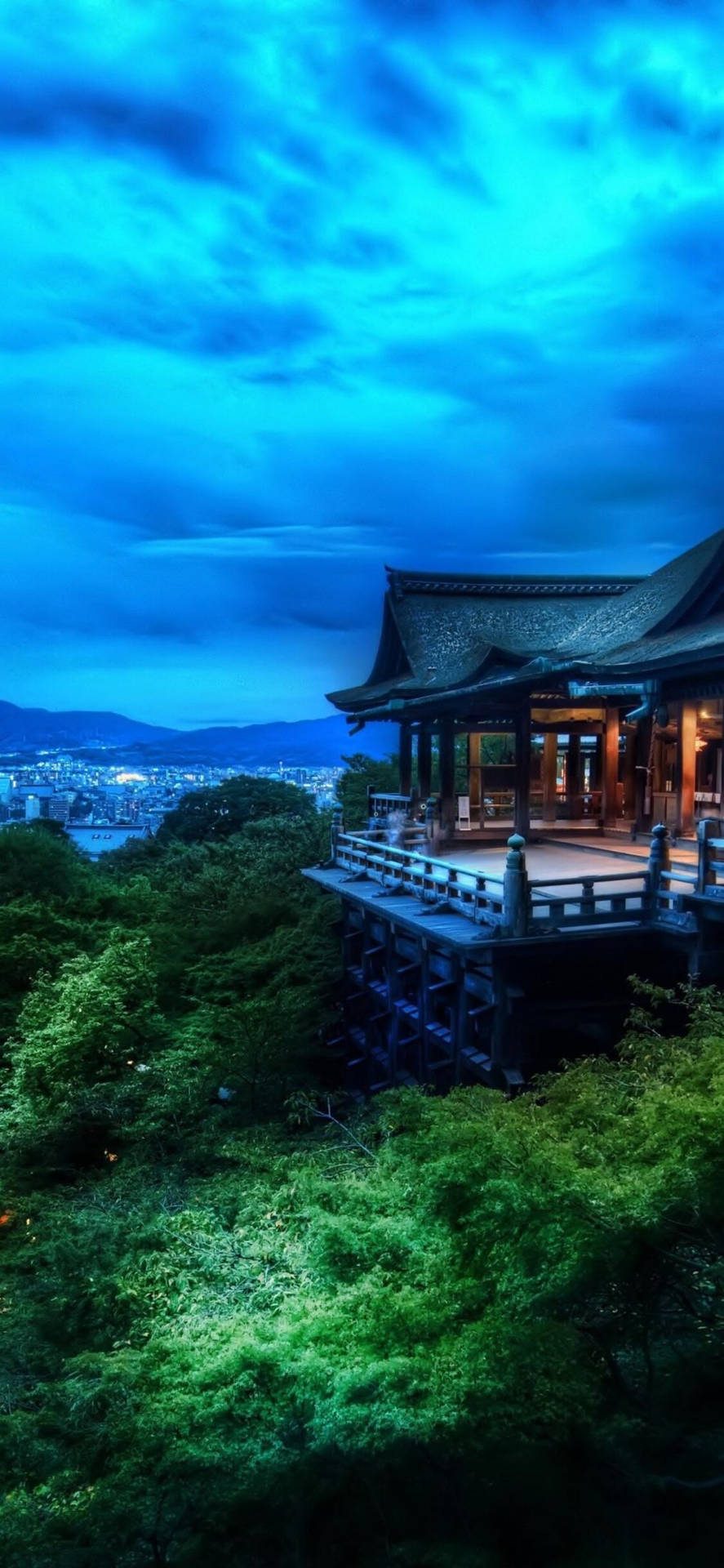 Vibey Japanese Castle Background