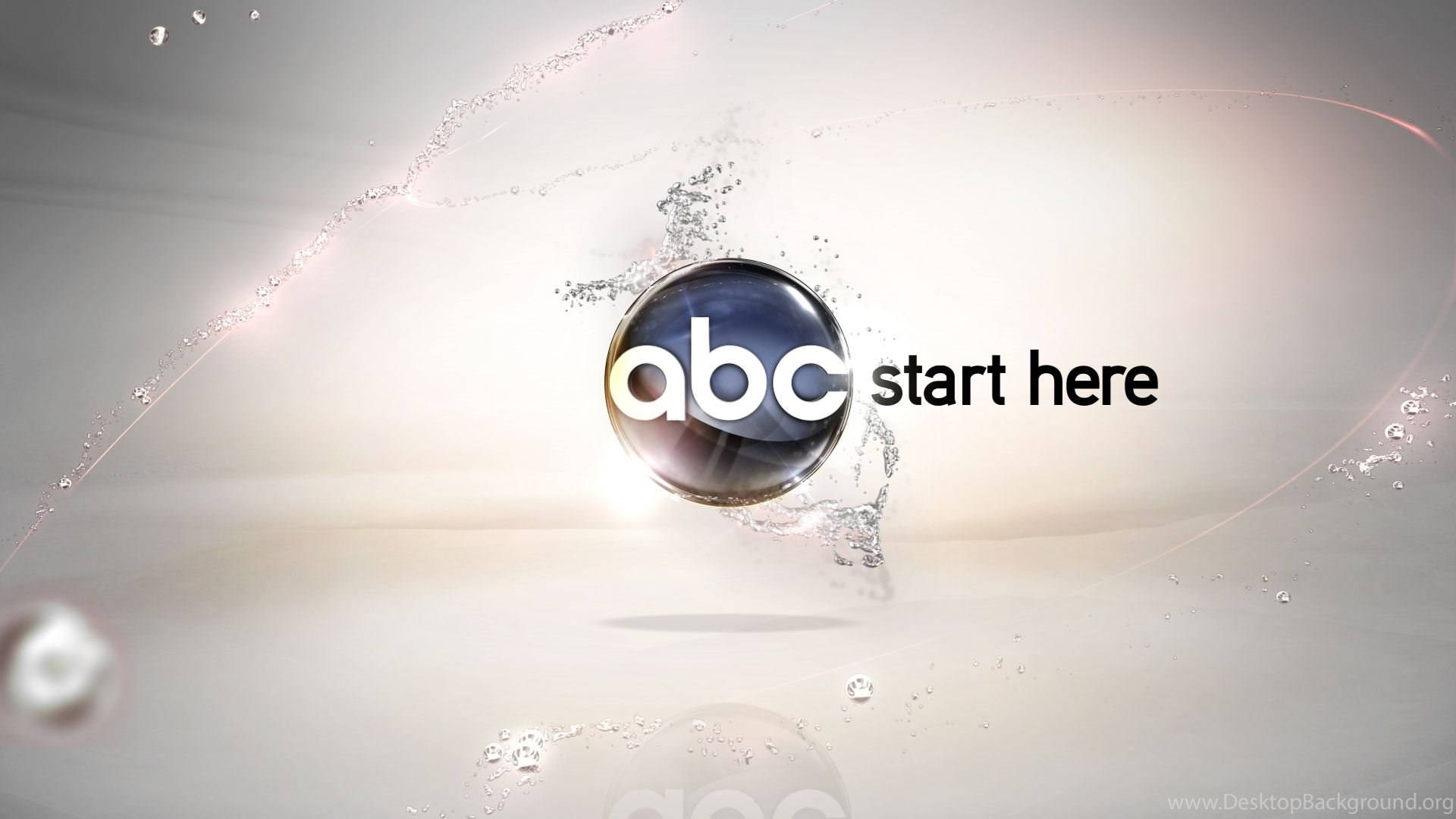 Vibrant Abc Logo Immersed In A Water Splash Effect