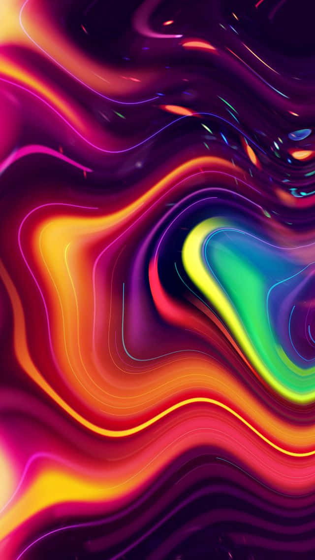 Vibrant Abstract Liquid Colors Background