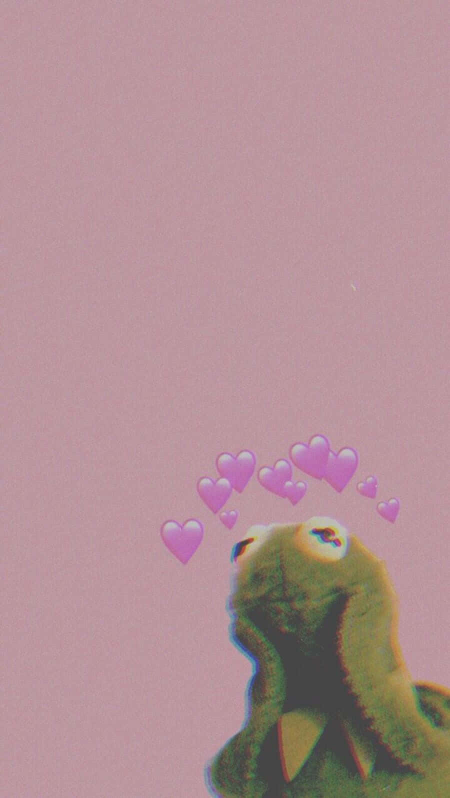 Vibrant Aesthetic Frog Background