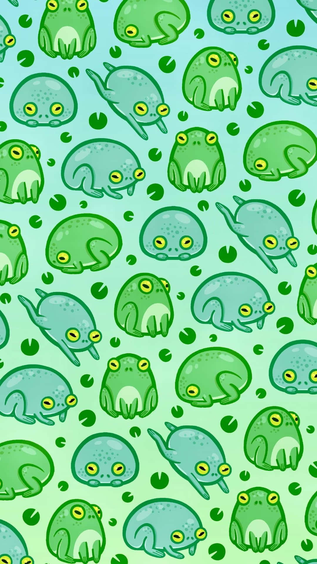 Vibrant Aesthetic Frog In Nature Background