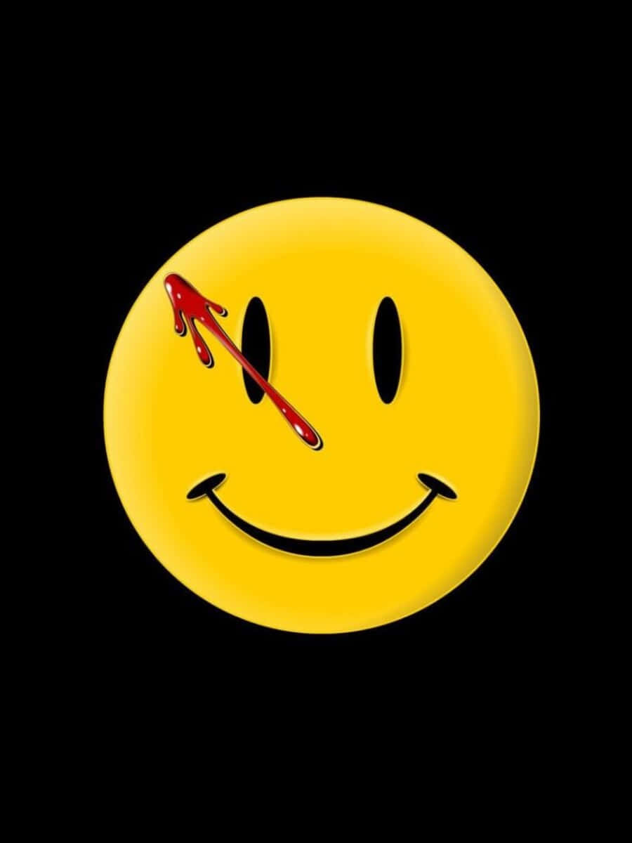 Vibrant Aesthetic Smiley Face Wallpaper Background