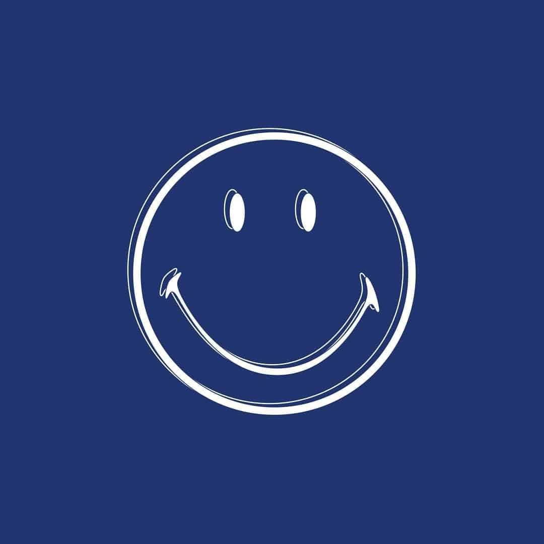 Vibrant Aesthetic Smiley Face Wallpaper Background