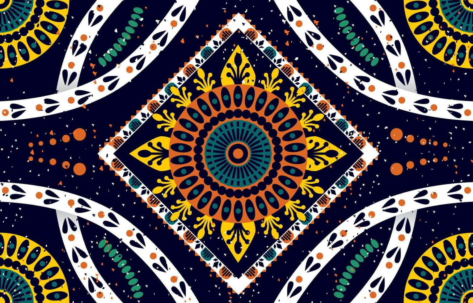 Vibrant African Print Design Background