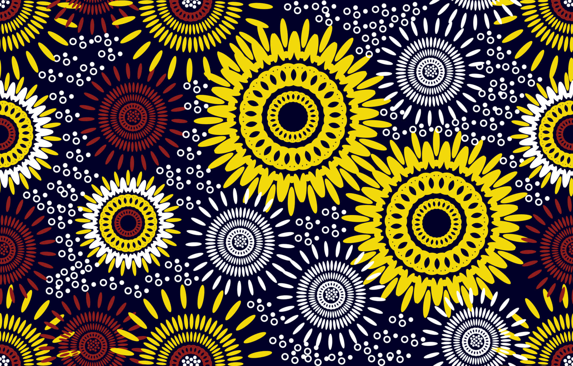 Vibrant African Print Pattern Background