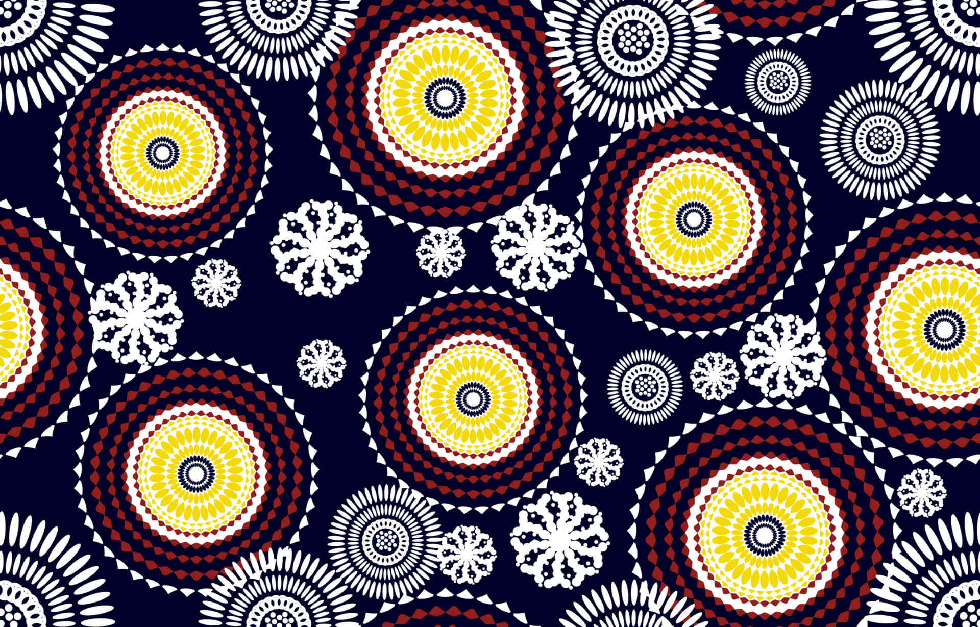 Vibrant African Print Pattern Background