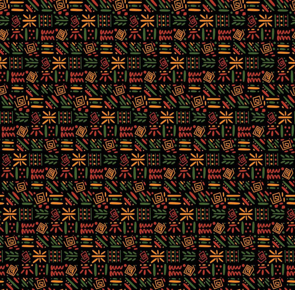 Vibrant African Print Pattern Background