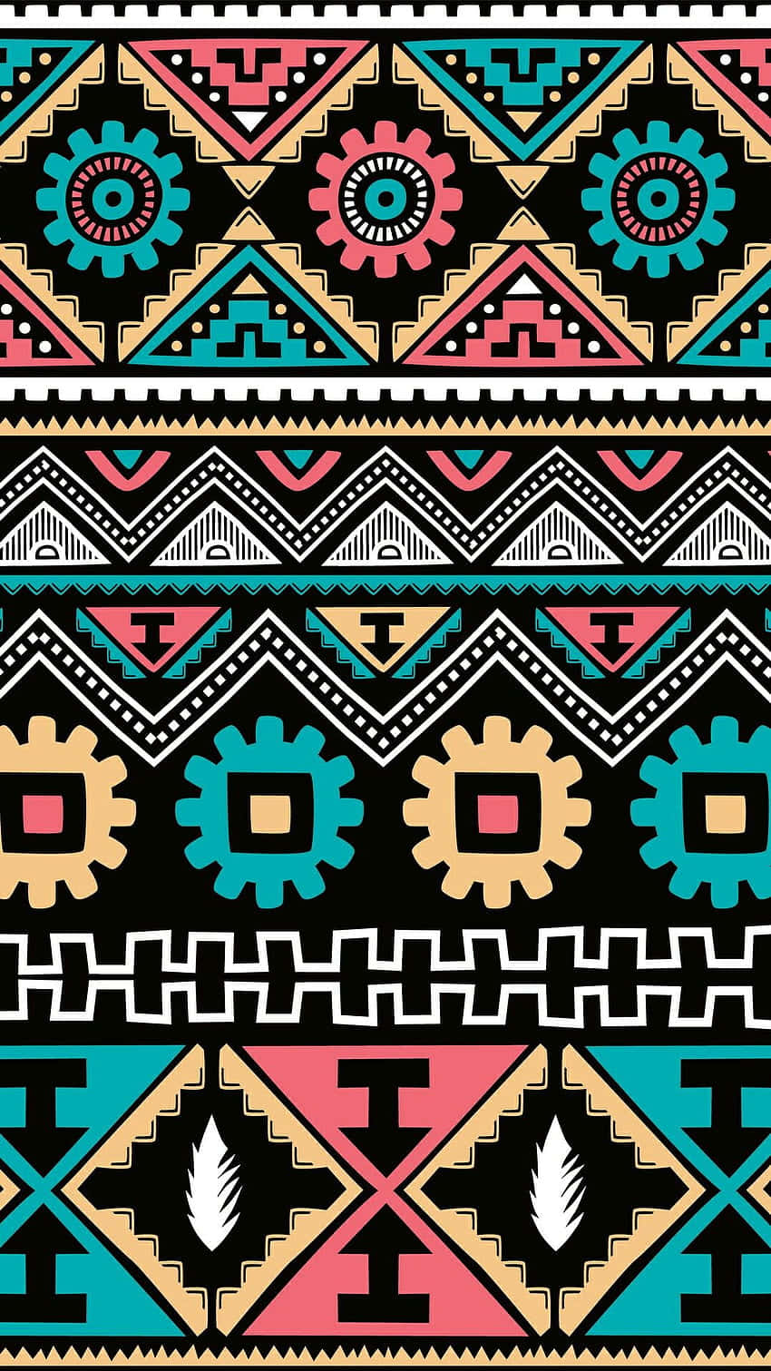 Vibrant African Print Pattern Background