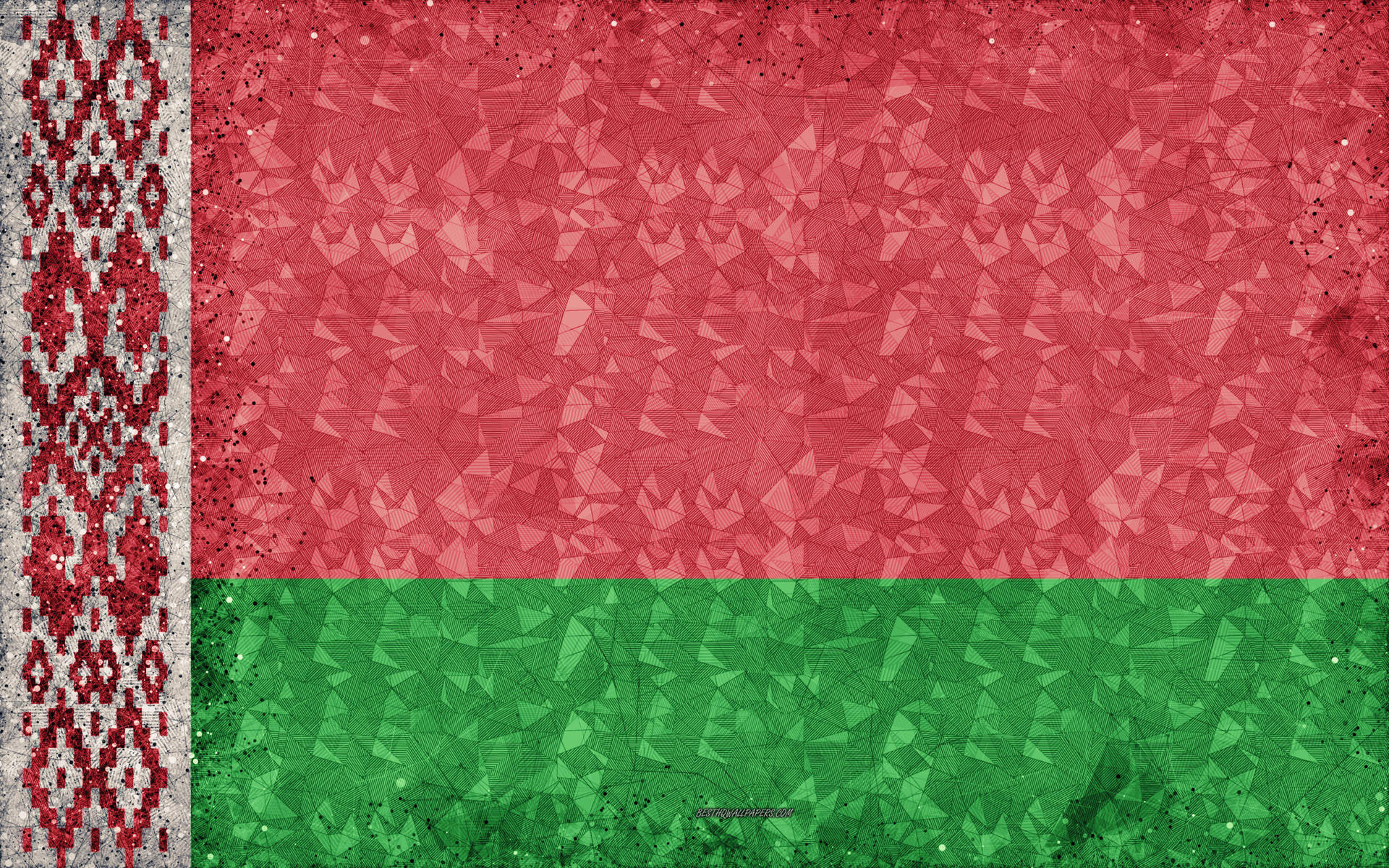 Vibrant And Dynamic Belarus Flag Background