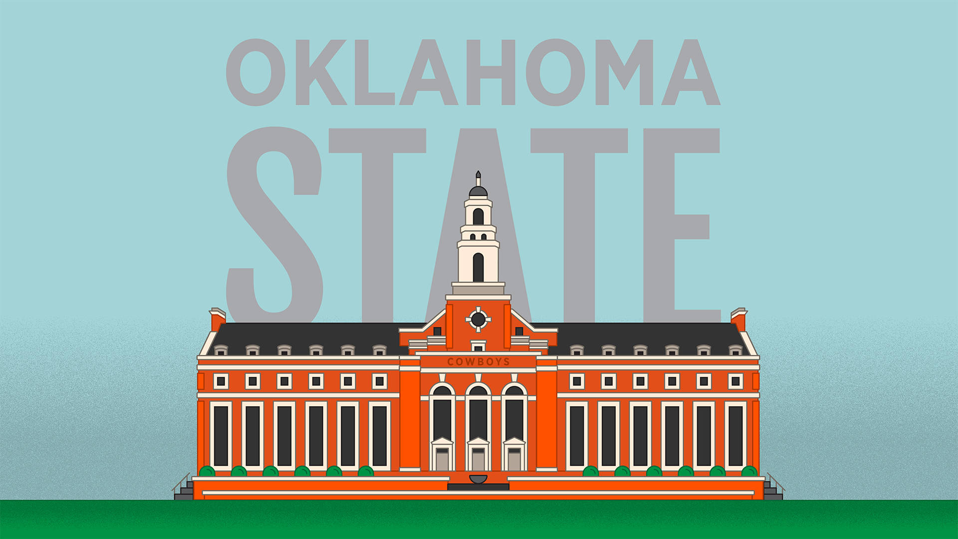 Vibrant And Impressive Oklahoma State University Vector Image Background