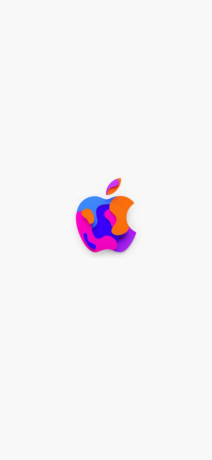 Vibrant Apple Logo Iphone Background