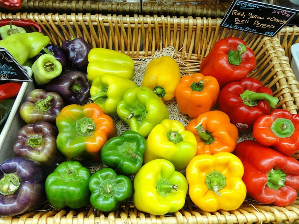 Vibrant Array Of Fresh Bell Peppers