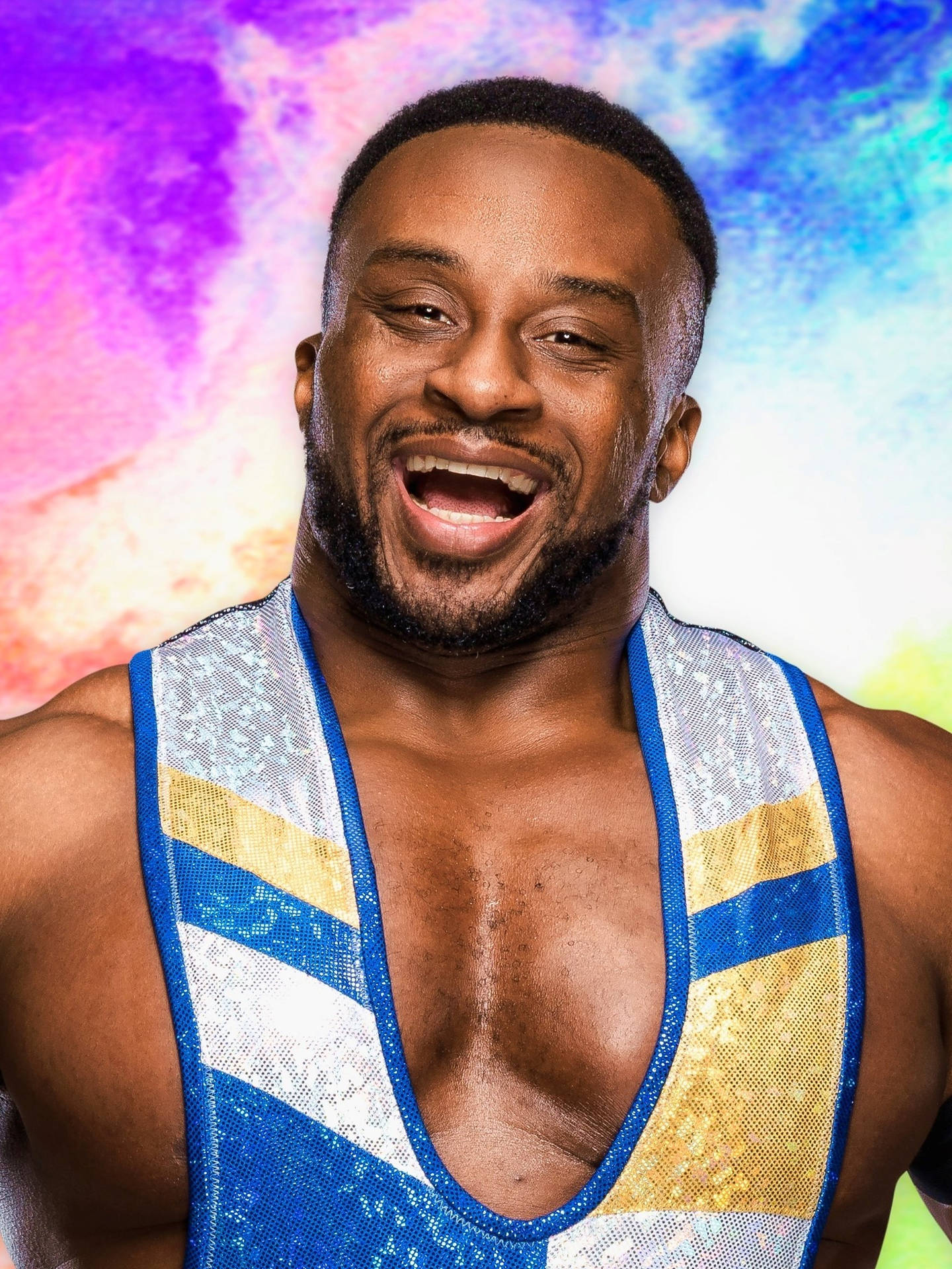 Vibrant Artistry Of Big E In Pastel And Sparkles Background