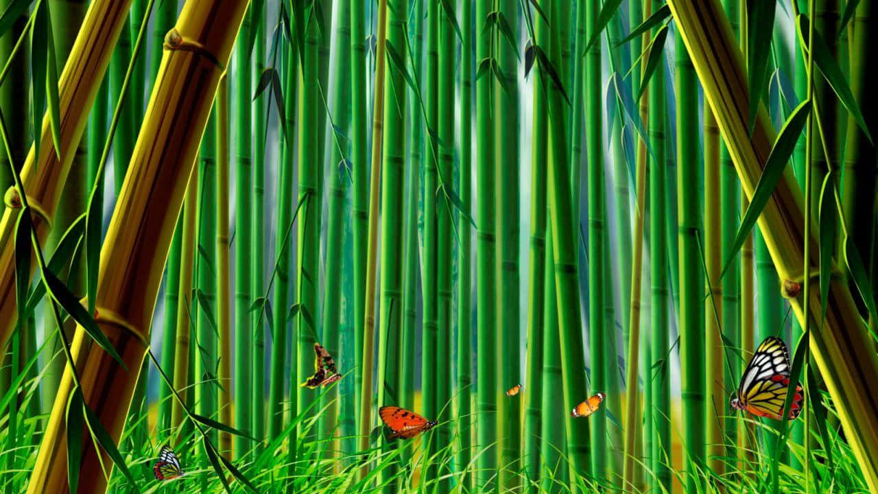 Vibrant_ Bamboo_ Forest_with_ Butterflies.jpg Background