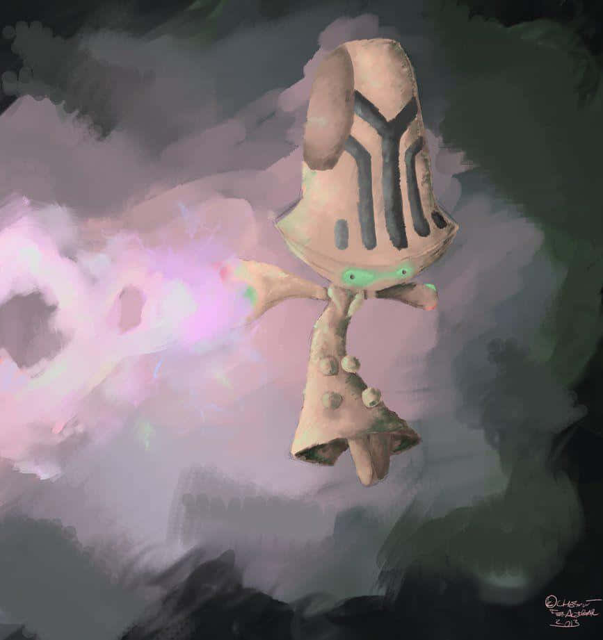 Vibrant Beheeyem Art Background