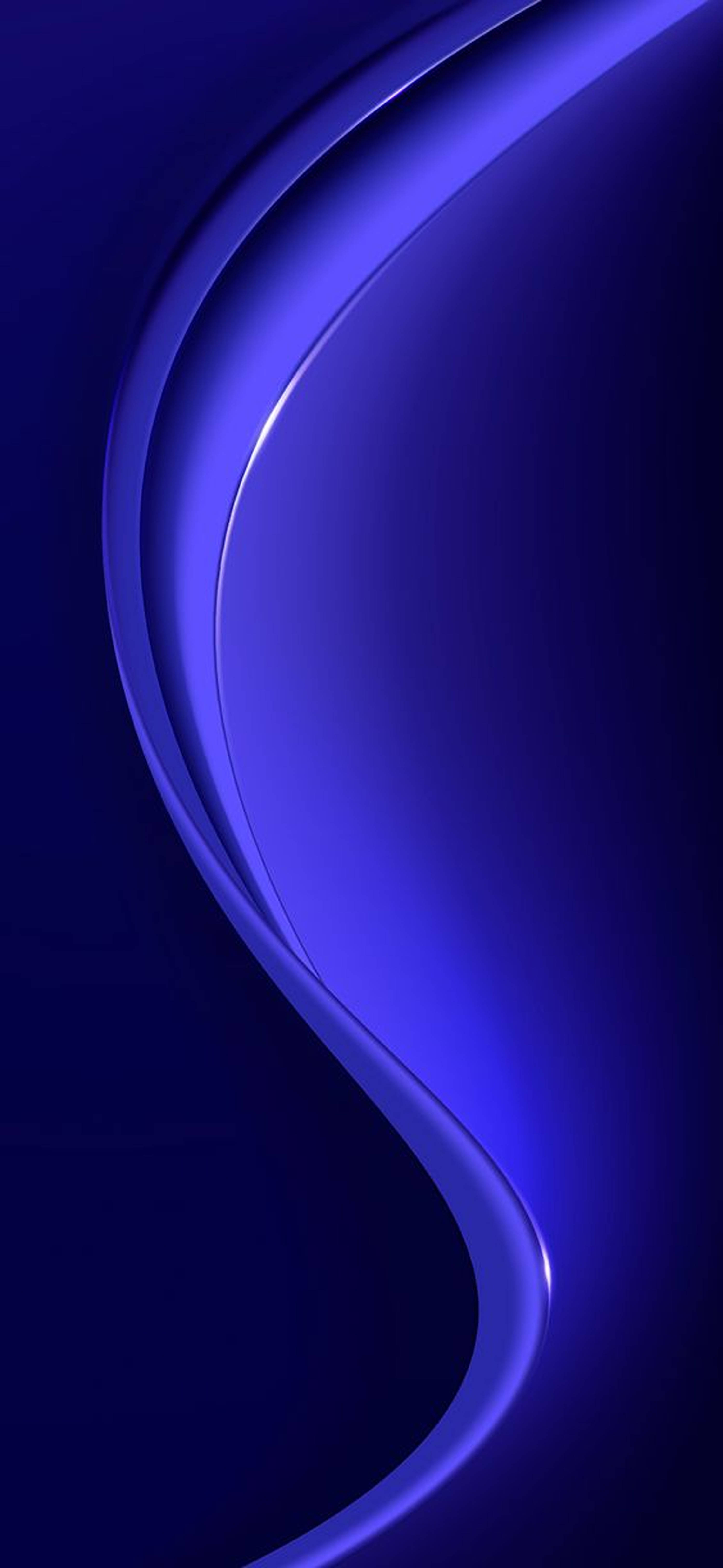 Vibrant Blue Light Wave On Redmi Note 9 Pro