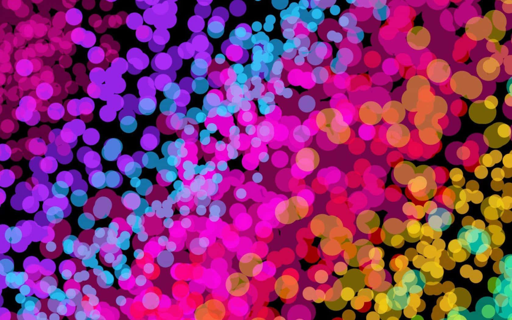Vibrant Bokeh Lights Background Background