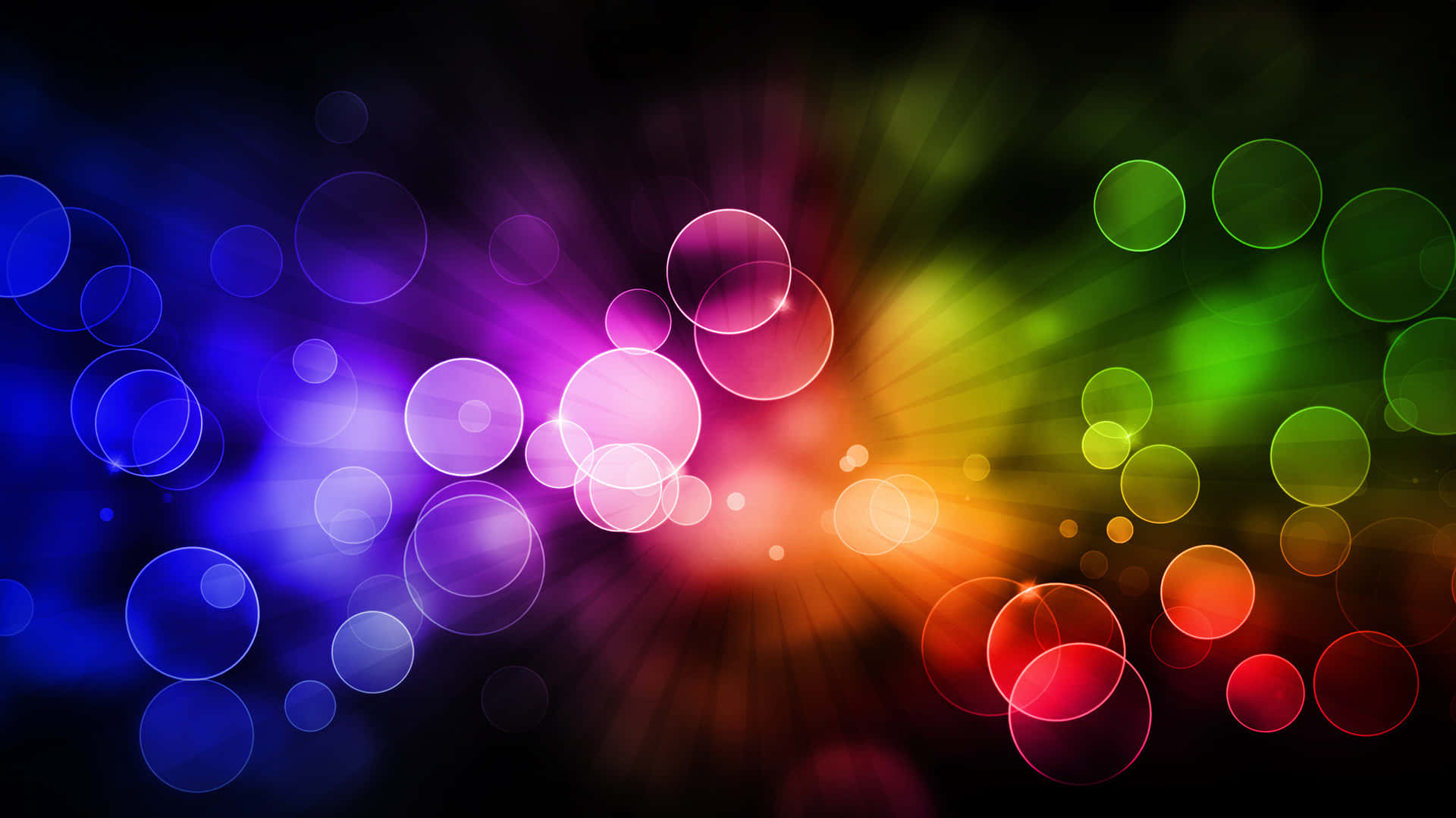 Vibrant Bokeh Lights Background