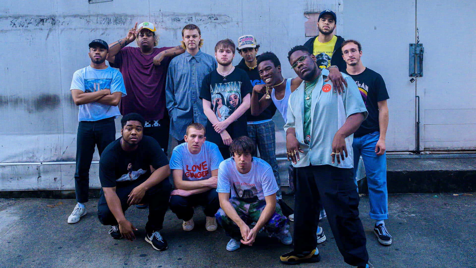 Vibrant Brockhampton Band Group Picture Background