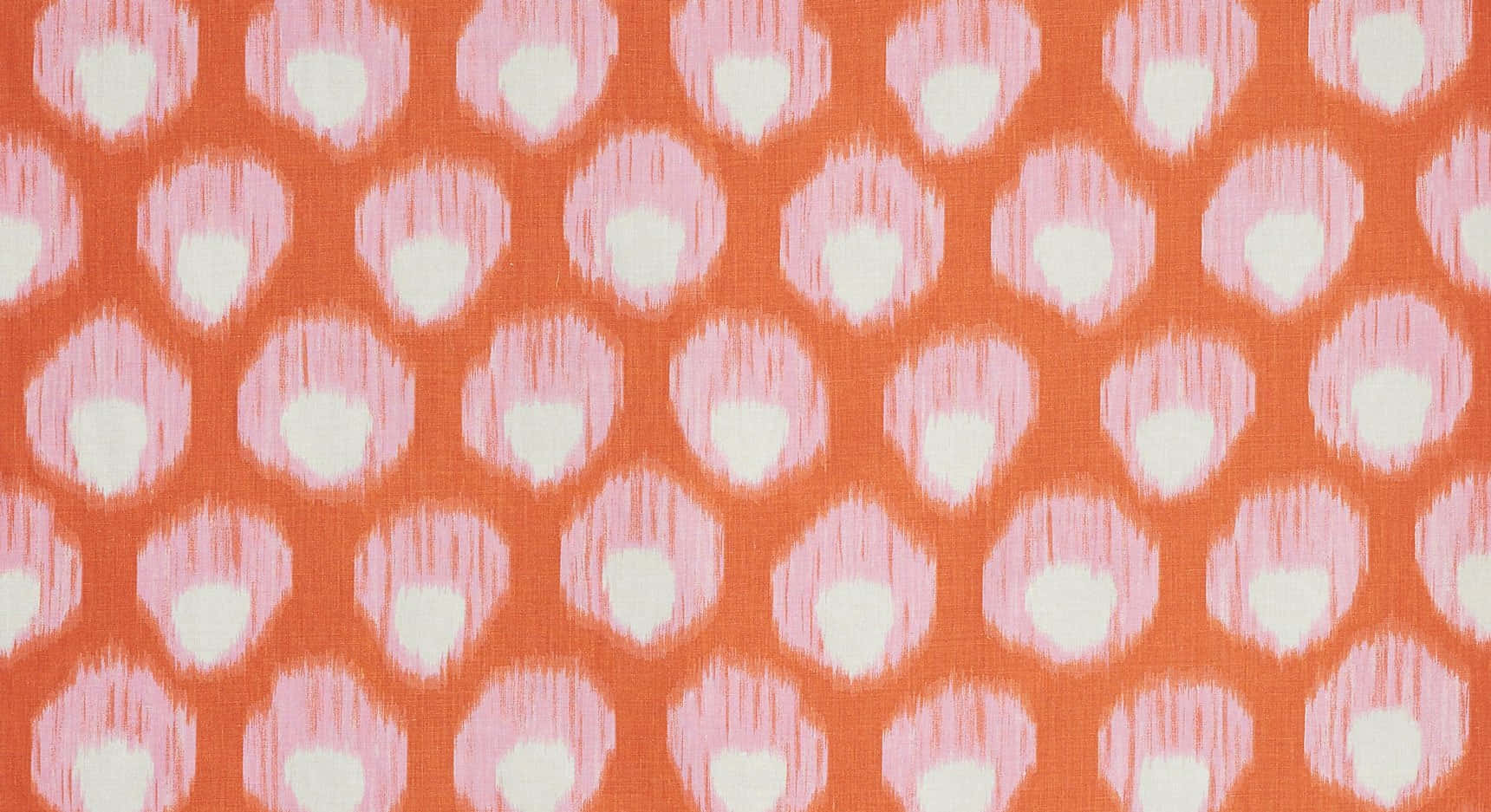 Vibrant Bukhara Pattern In Orange And Pink Tones