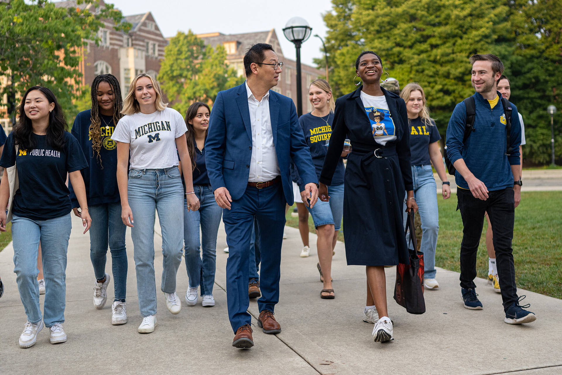 Vibrant Campus Life At The University Of Michigan-ann Arbor Background