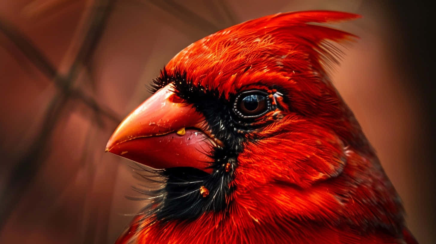 Vibrant Cardinal Close Up