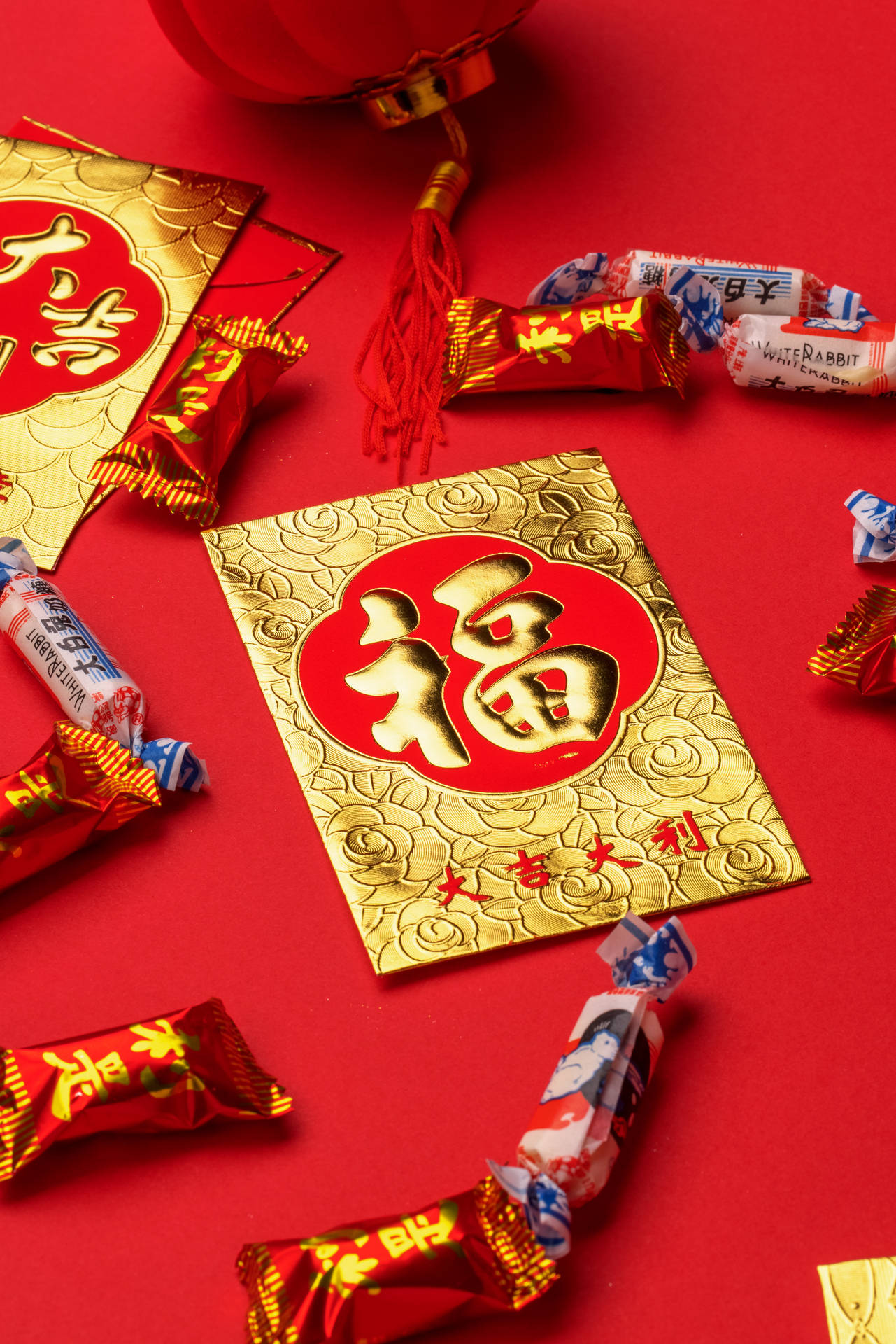 Vibrant Chinese New Year Celebration Background