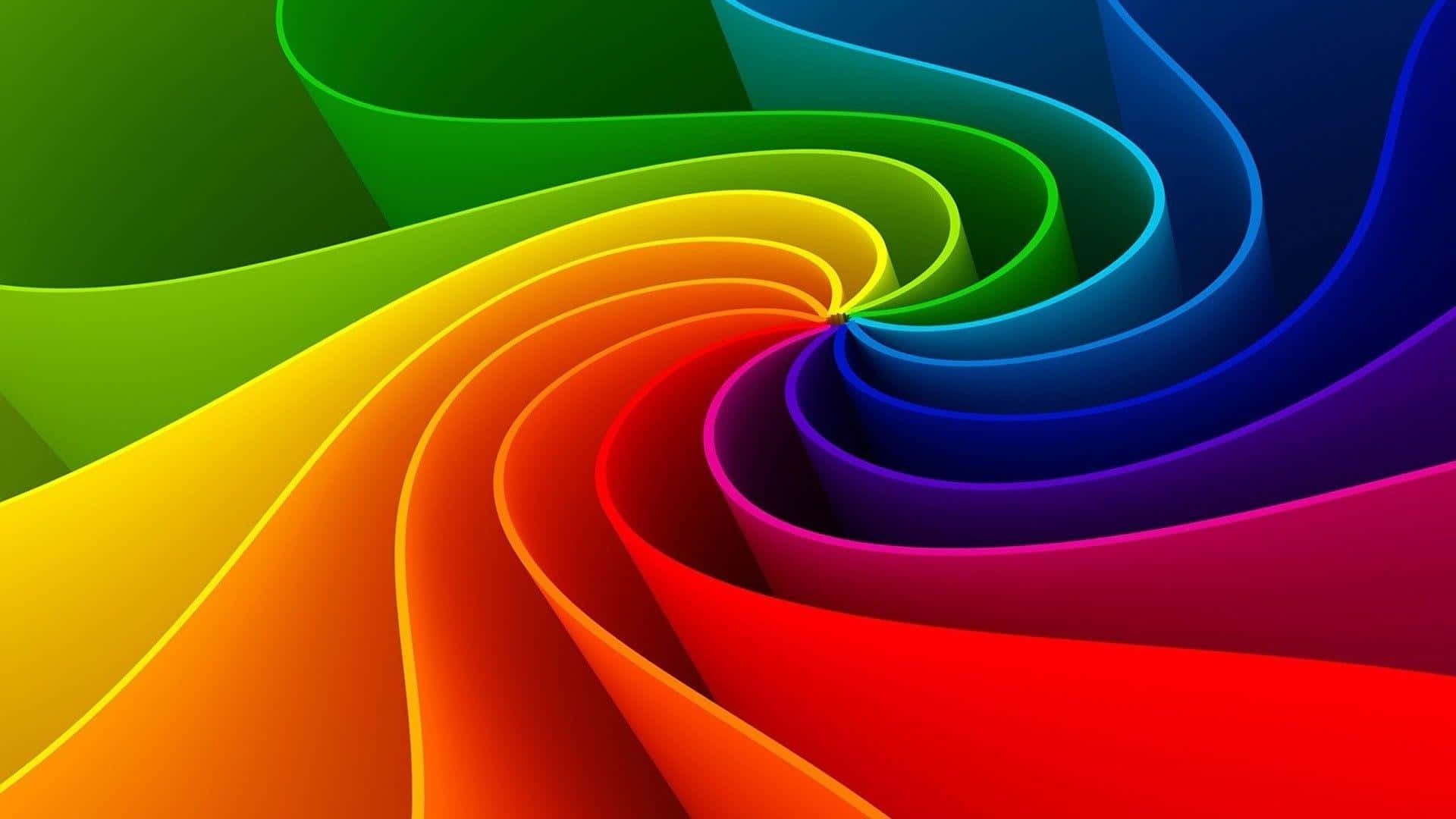 Vibrant Color Swirls Background