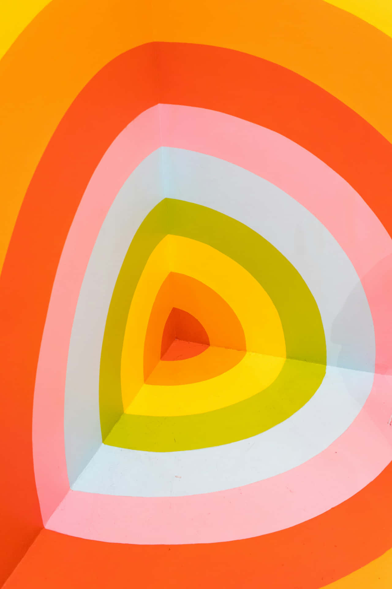 Vibrant Colorful Geometric Spiral Background