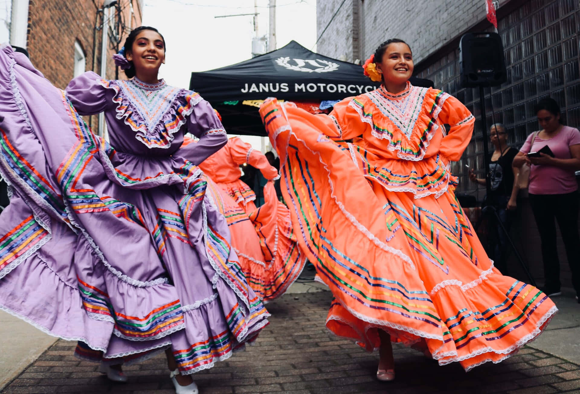 Vibrant Colors And Joyful Expression Of Hispanic Heritage Background