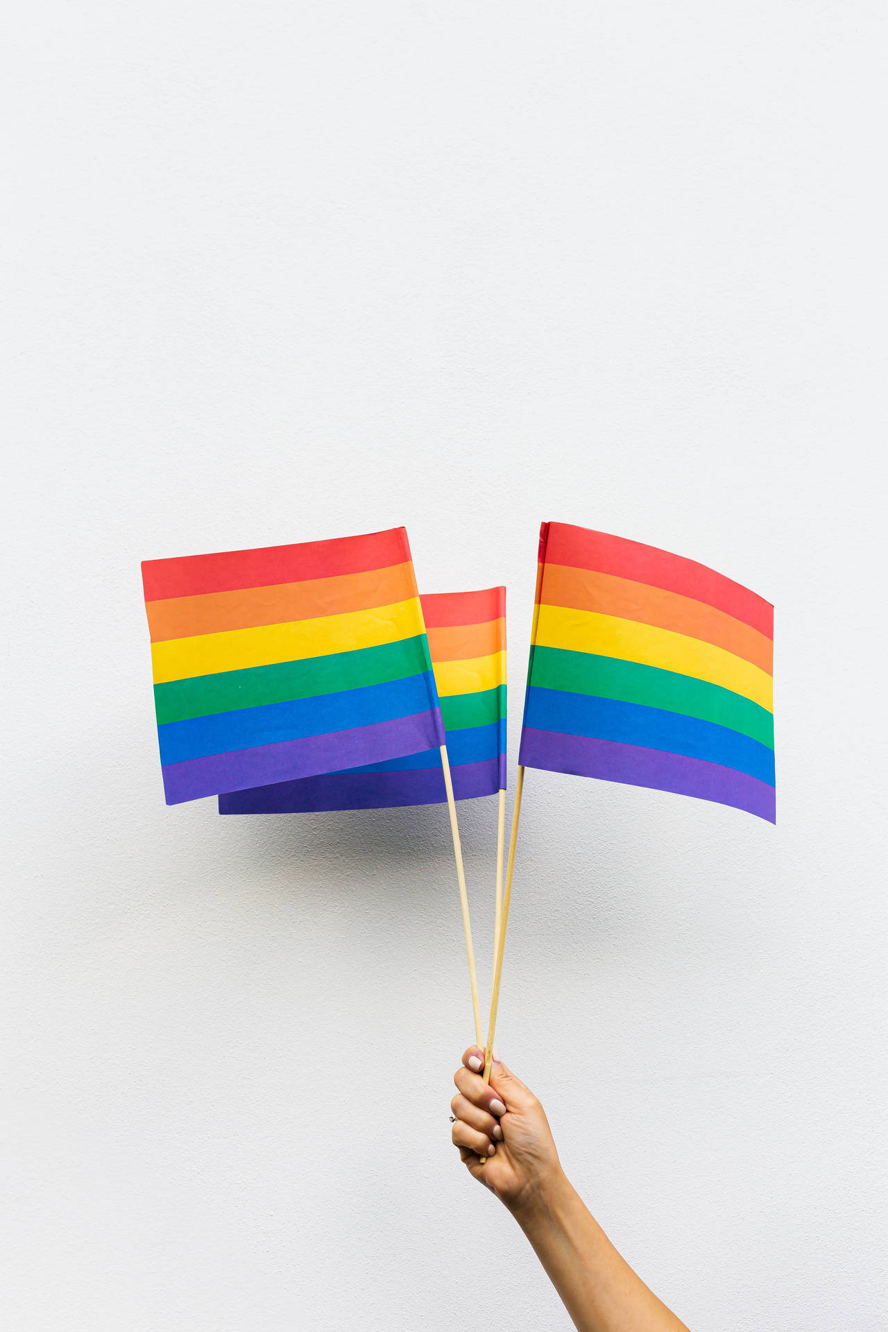 Vibrant Colors Of Pride: The Lesbian Flag Background
