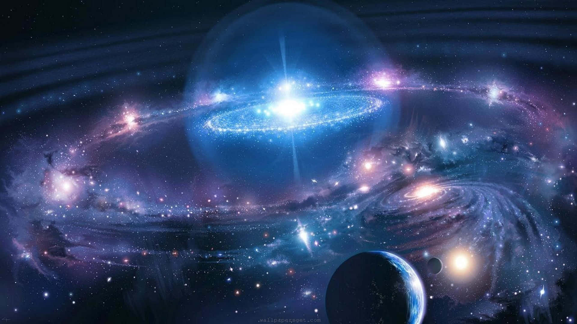Vibrant Colors Of The Universe Background
