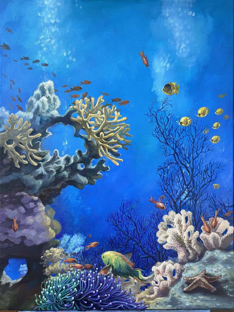 Vibrant_ Coral_ Reef_ Painting