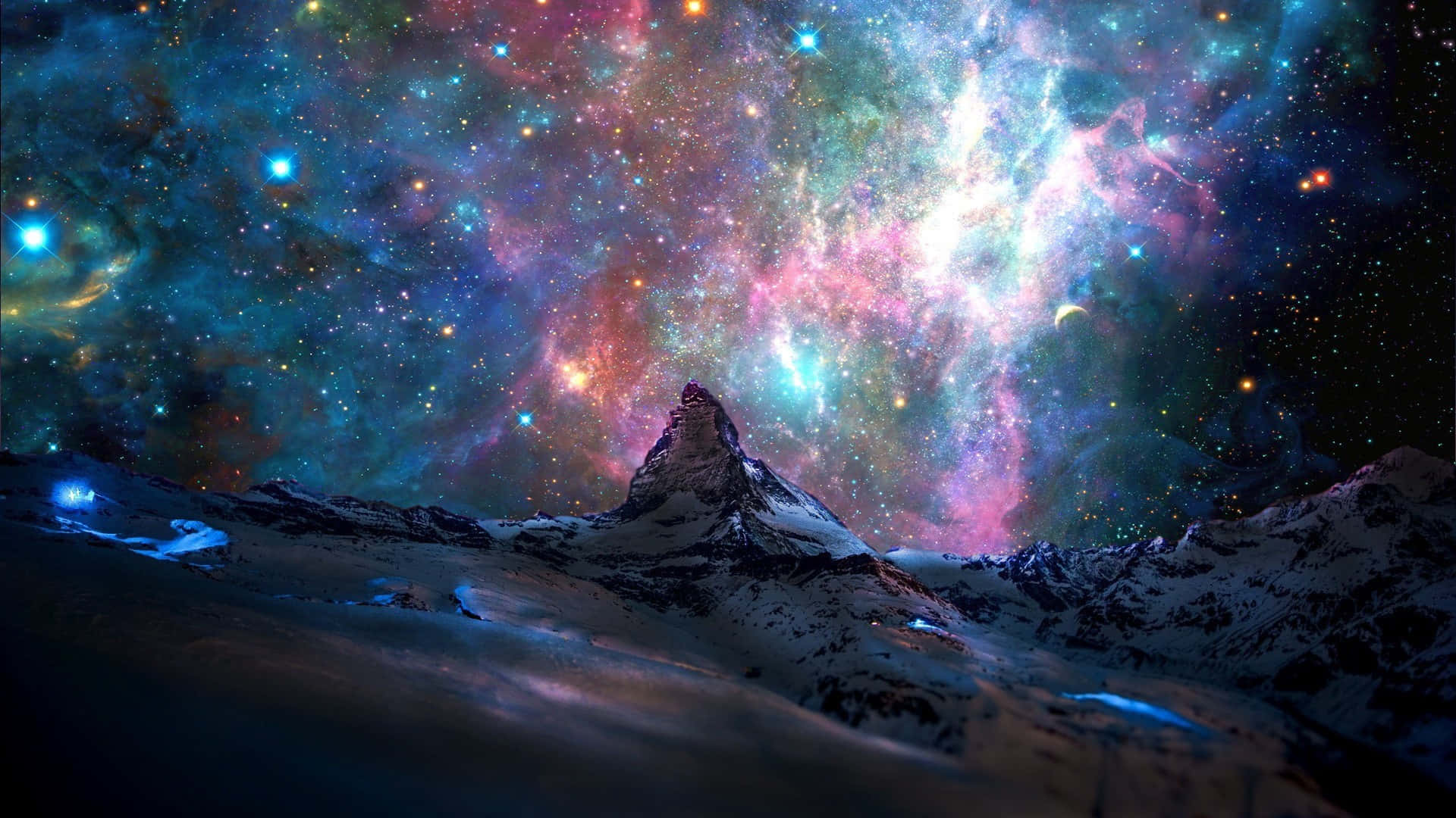 Vibrant Cosmic Journey Background