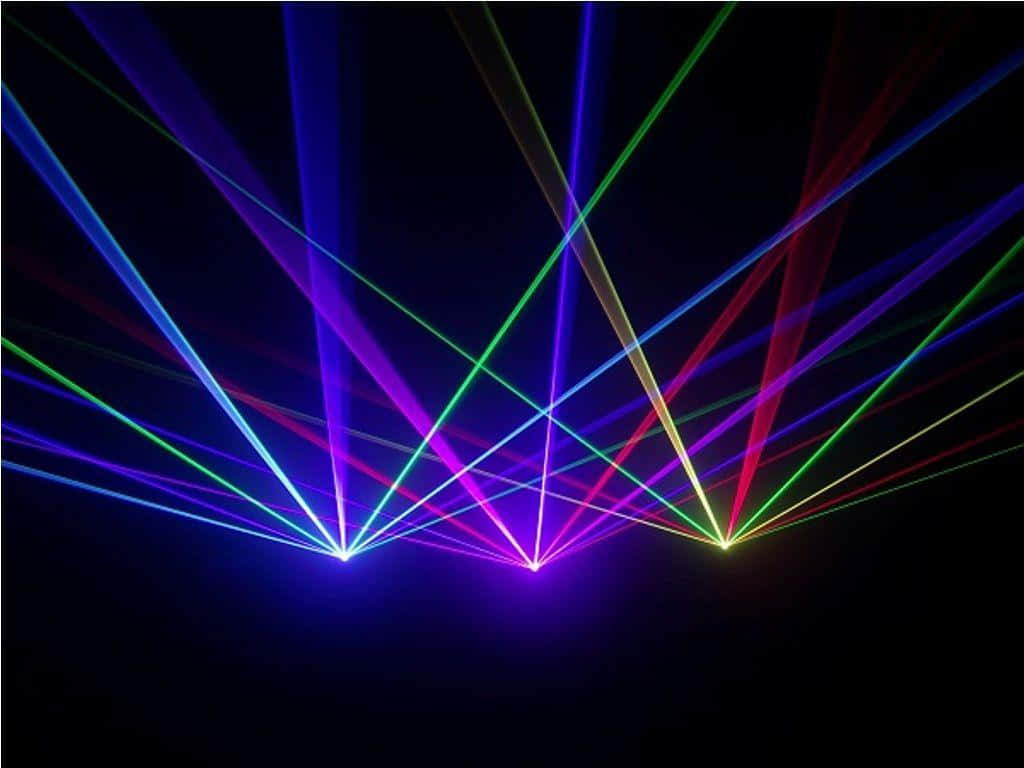 Vibrant D J Laser Lights Display Background
