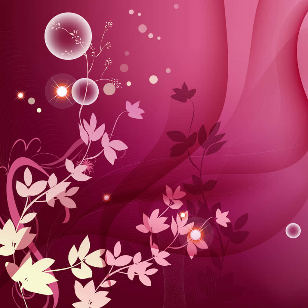 Vibrant Dark Pink Flowers Background