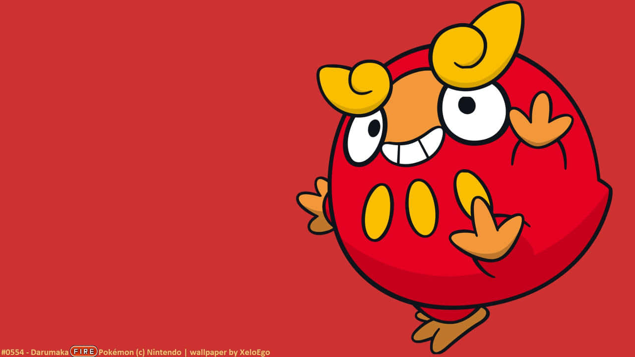 Vibrant Darumaka On A Playful Stance