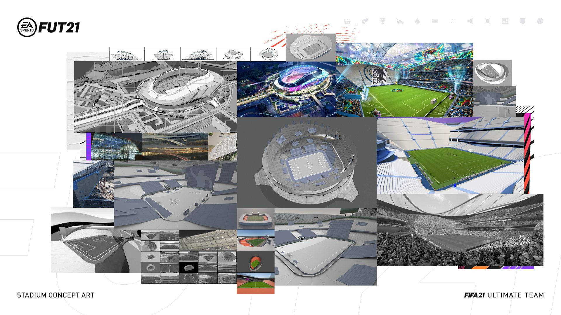 Vibrant, Digital Illustration Of Fifa Fut21 Stadium