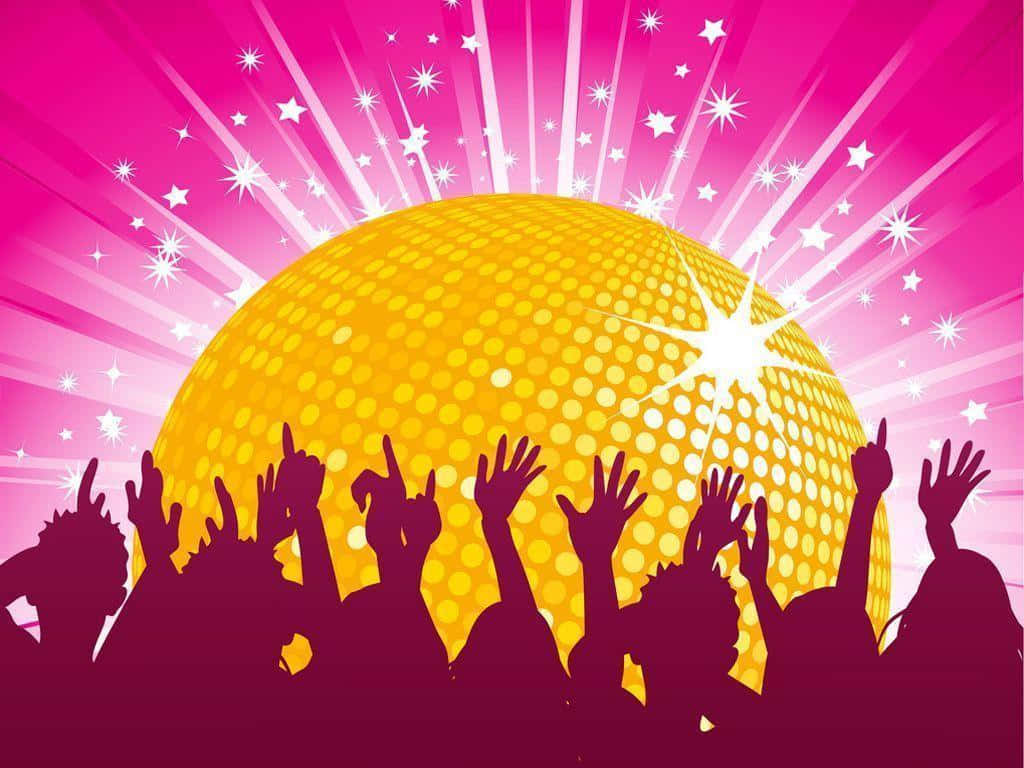 Vibrant Disco Ball Celebration Background