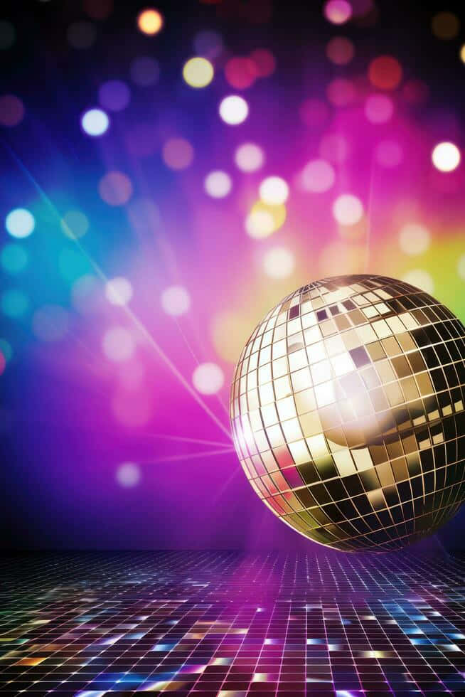 Vibrant Disco Ball Lights Background