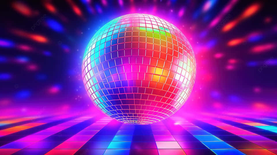 Vibrant Disco Ball Lights Background