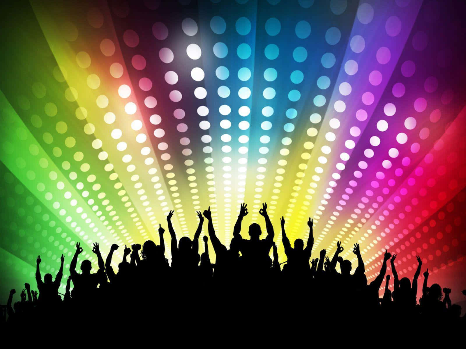 Vibrant Disco Party Crowd