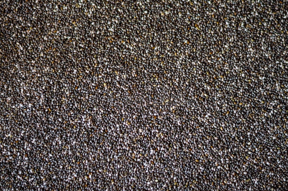 Vibrant Display Of Nutritious Chia Seeds