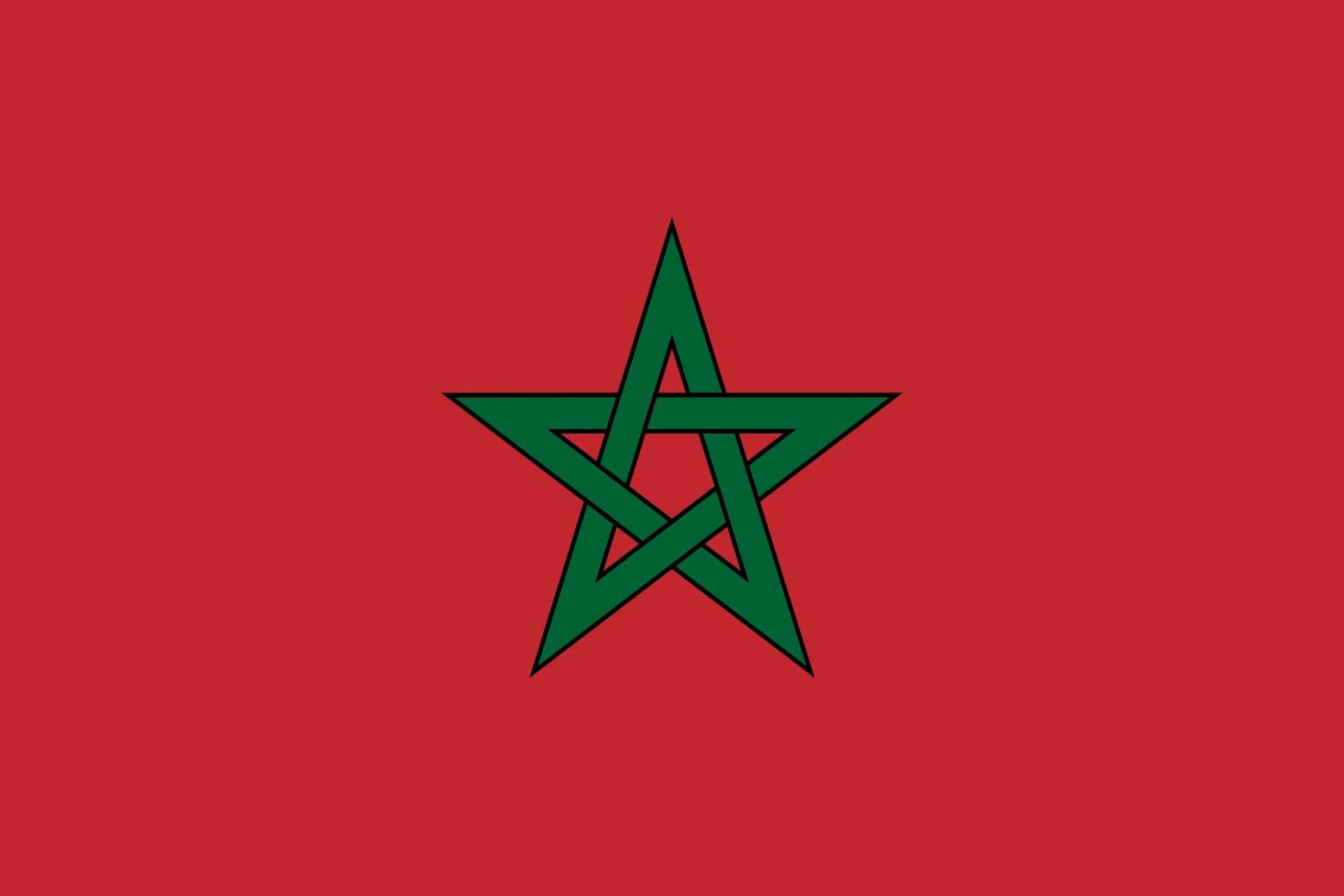 Vibrant Display Of The Moroccan Flag