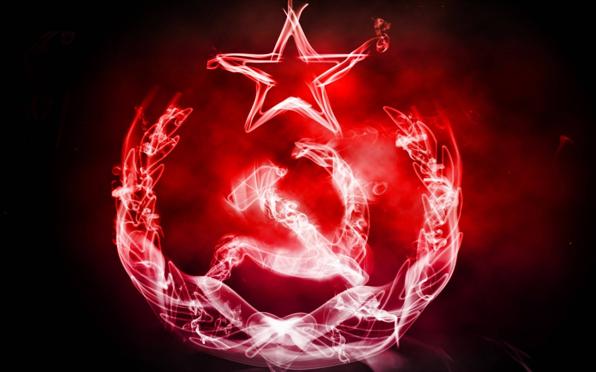 Vibrant Display Of The Soviet Union Flag Background