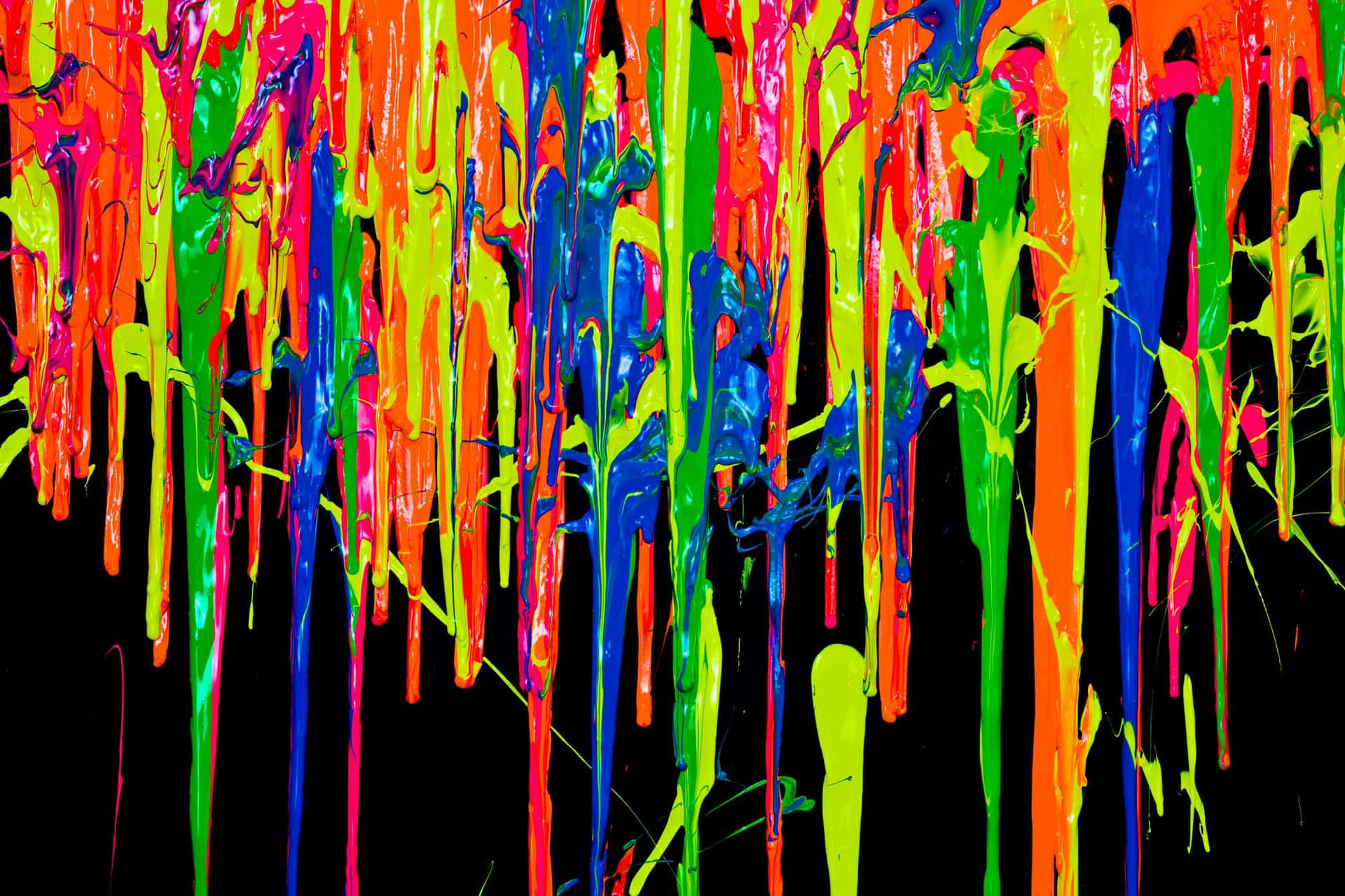 Vibrant Dripping Paint Artwork Background
